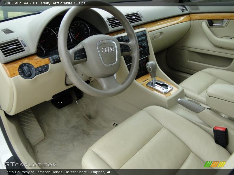  2005 A4 2.0T Sedan Beige Interior