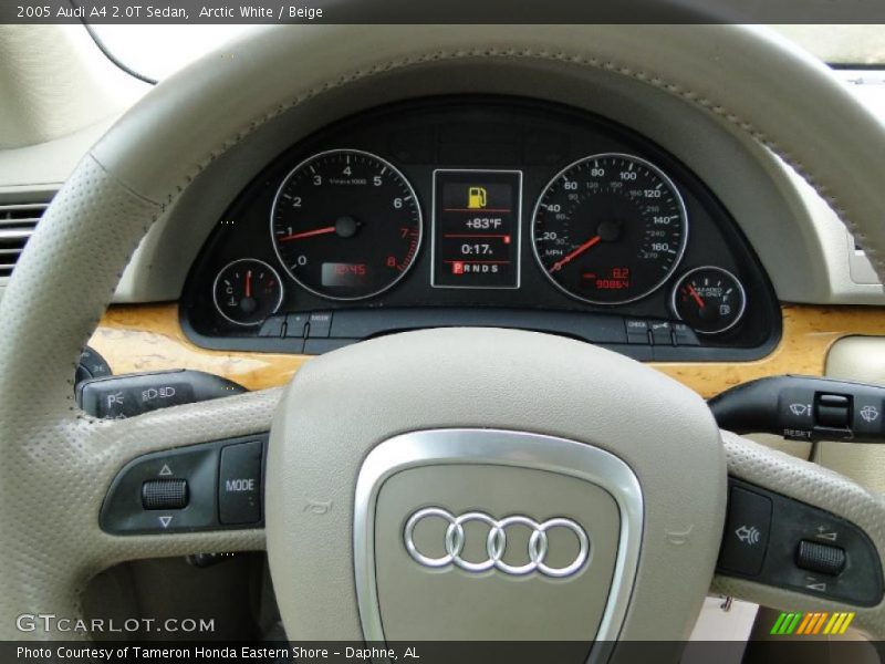 Arctic White / Beige 2005 Audi A4 2.0T Sedan