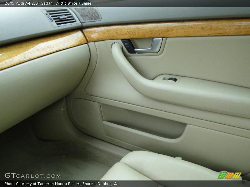 Arctic White / Beige 2005 Audi A4 2.0T Sedan