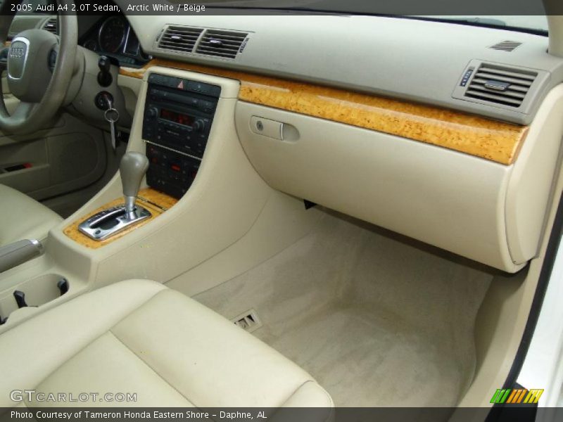 Arctic White / Beige 2005 Audi A4 2.0T Sedan