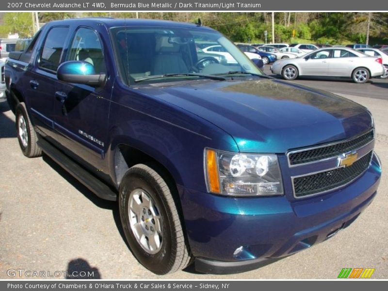 Bermuda Blue Metallic / Dark Titanium/Light Titanium 2007 Chevrolet Avalanche LT 4WD