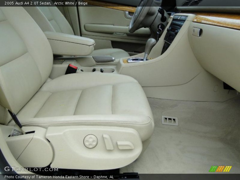 Arctic White / Beige 2005 Audi A4 2.0T Sedan