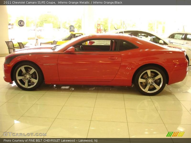 Inferno Orange Metallic / Inferno Orange/Black 2011 Chevrolet Camaro SS/RS Coupe