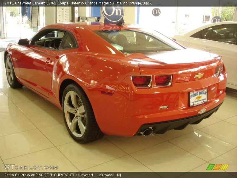 Inferno Orange Metallic / Inferno Orange/Black 2011 Chevrolet Camaro SS/RS Coupe