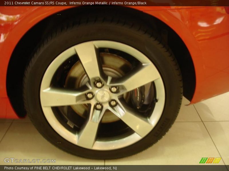 Inferno Orange Metallic / Inferno Orange/Black 2011 Chevrolet Camaro SS/RS Coupe