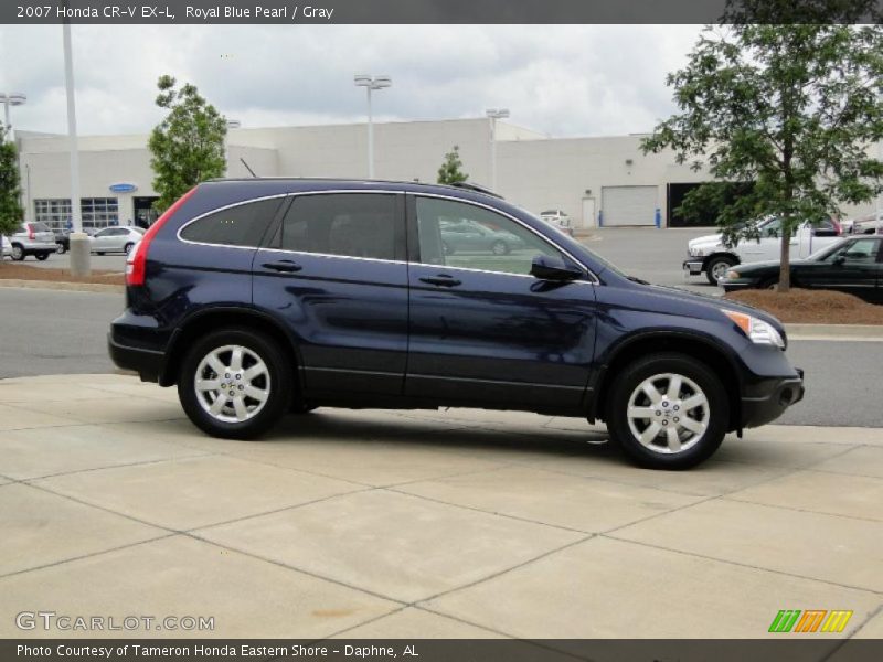 Royal Blue Pearl / Gray 2007 Honda CR-V EX-L