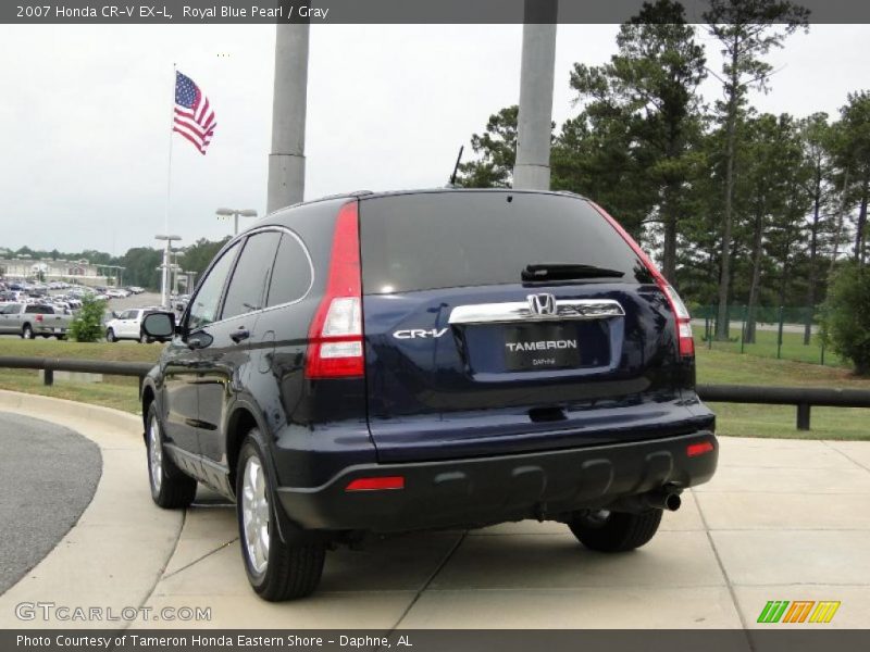 Royal Blue Pearl / Gray 2007 Honda CR-V EX-L