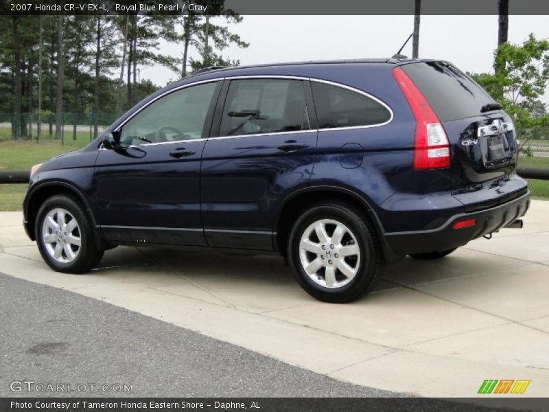 Royal Blue Pearl / Gray 2007 Honda CR-V EX-L