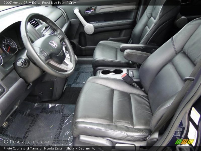 Royal Blue Pearl / Gray 2007 Honda CR-V EX-L