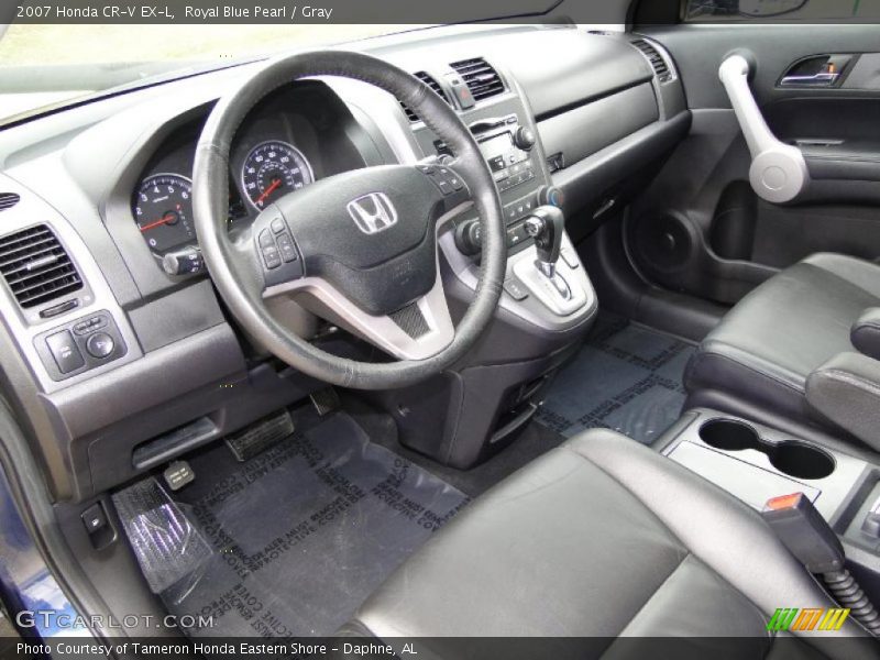 Royal Blue Pearl / Gray 2007 Honda CR-V EX-L