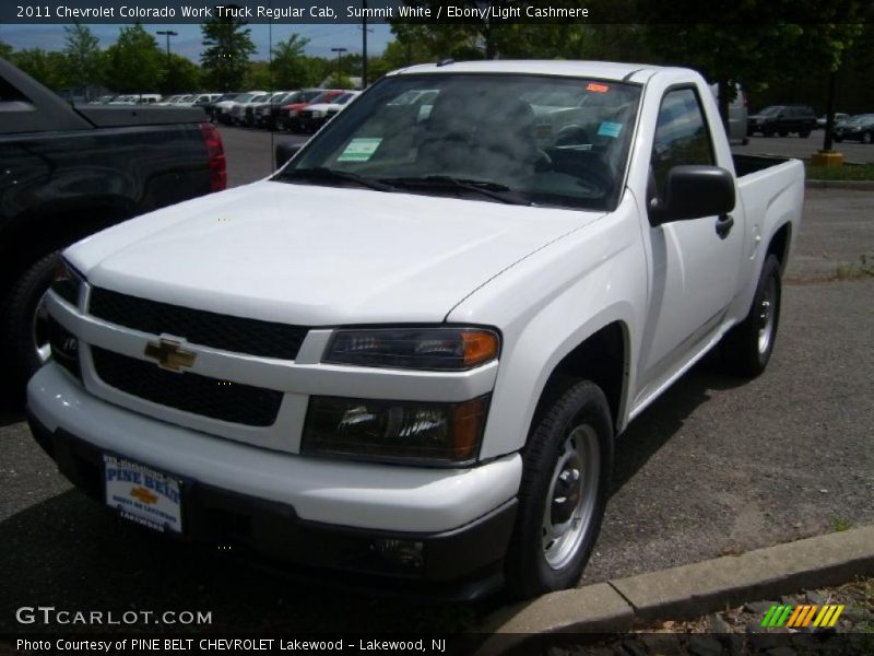 Summit White / Ebony/Light Cashmere 2011 Chevrolet Colorado Work Truck Regular Cab