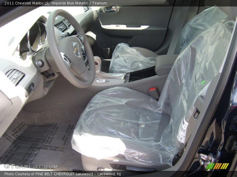 Imperial Blue Metallic / Titanium 2011 Chevrolet Malibu LS