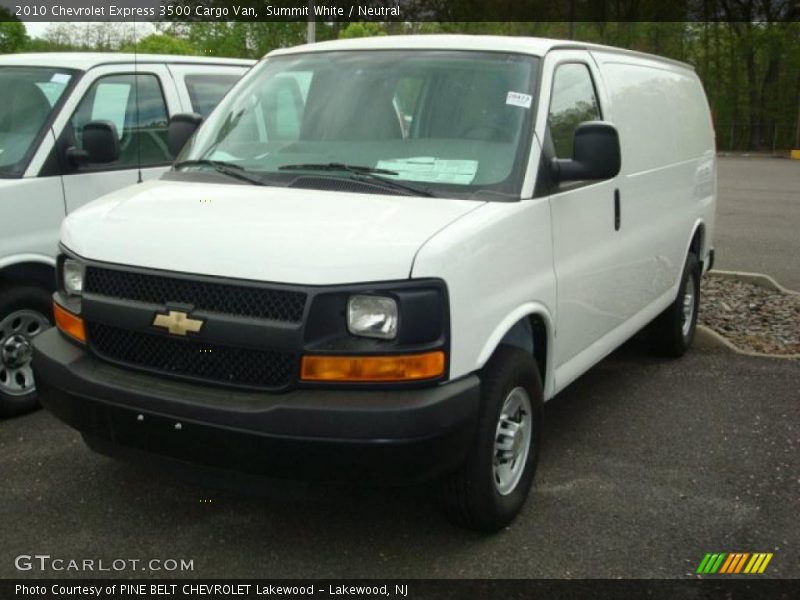 Summit White / Neutral 2010 Chevrolet Express 3500 Cargo Van