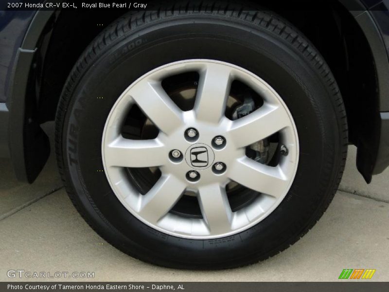 Royal Blue Pearl / Gray 2007 Honda CR-V EX-L