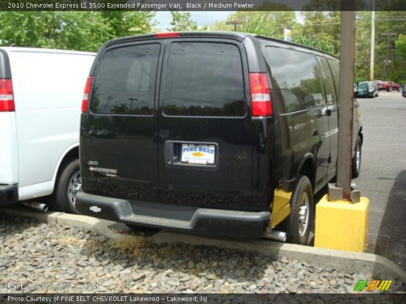 Black / Medium Pewter 2010 Chevrolet Express LS 3500 Extended Passenger Van