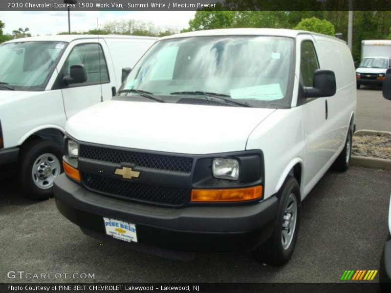 Summit White / Medium Pewter 2010 Chevrolet Express 1500 Work Van