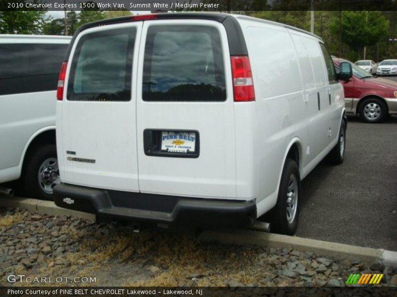 Summit White / Medium Pewter 2010 Chevrolet Express 1500 Work Van