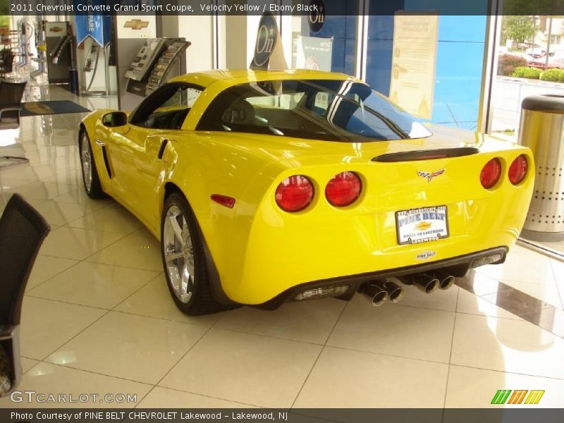 Velocity Yellow / Ebony Black 2011 Chevrolet Corvette Grand Sport Coupe