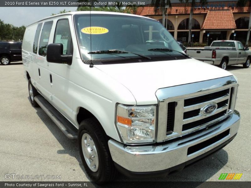 Oxford White / Medium Flint 2010 Ford E Series Van E250 XLT Commericial