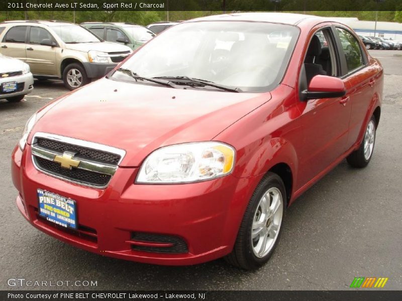 Sport Red / Charcoal 2011 Chevrolet Aveo LT Sedan