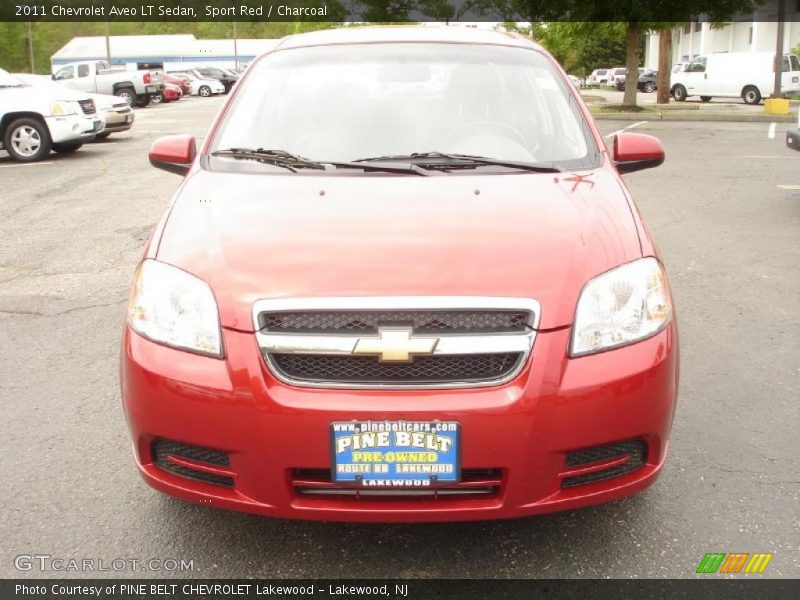 Sport Red / Charcoal 2011 Chevrolet Aveo LT Sedan