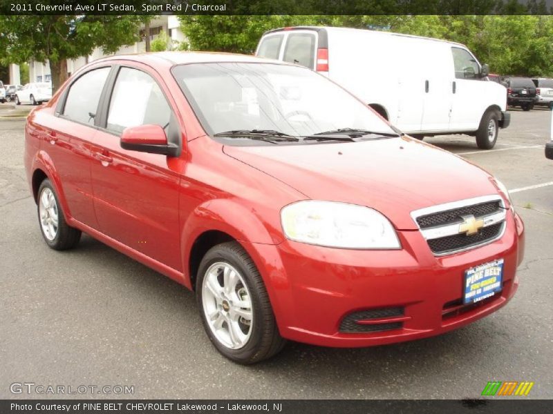 Sport Red / Charcoal 2011 Chevrolet Aveo LT Sedan