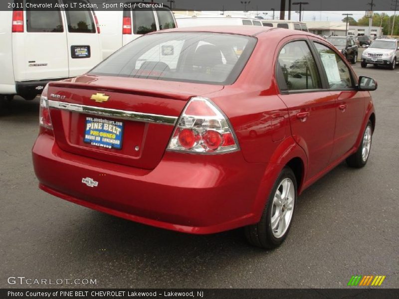 Sport Red / Charcoal 2011 Chevrolet Aveo LT Sedan