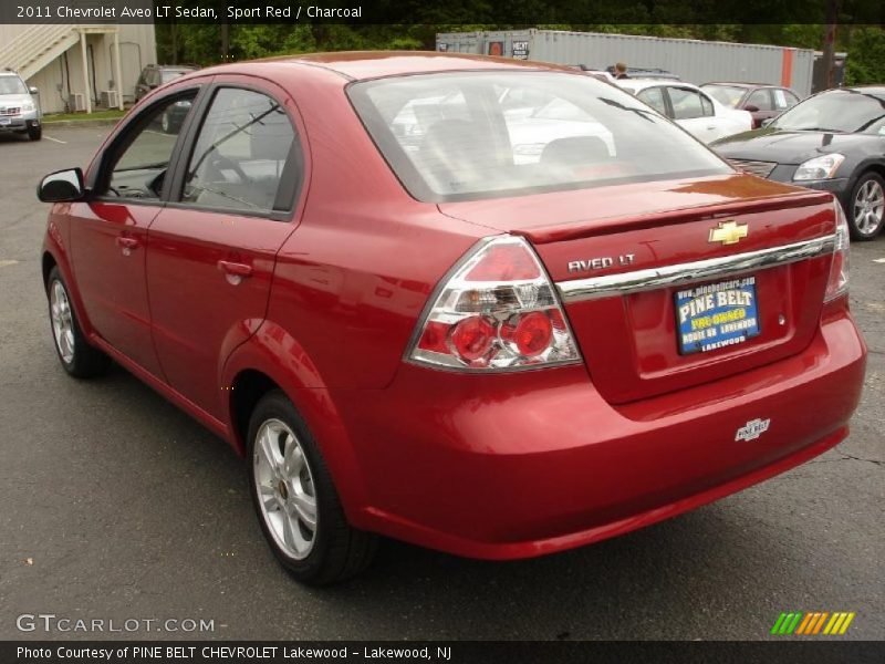 Sport Red / Charcoal 2011 Chevrolet Aveo LT Sedan