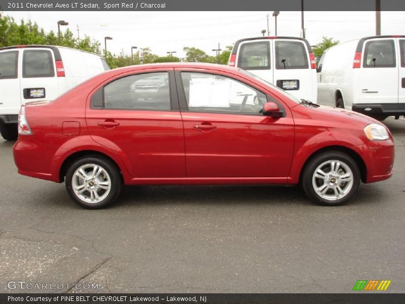 Sport Red / Charcoal 2011 Chevrolet Aveo LT Sedan