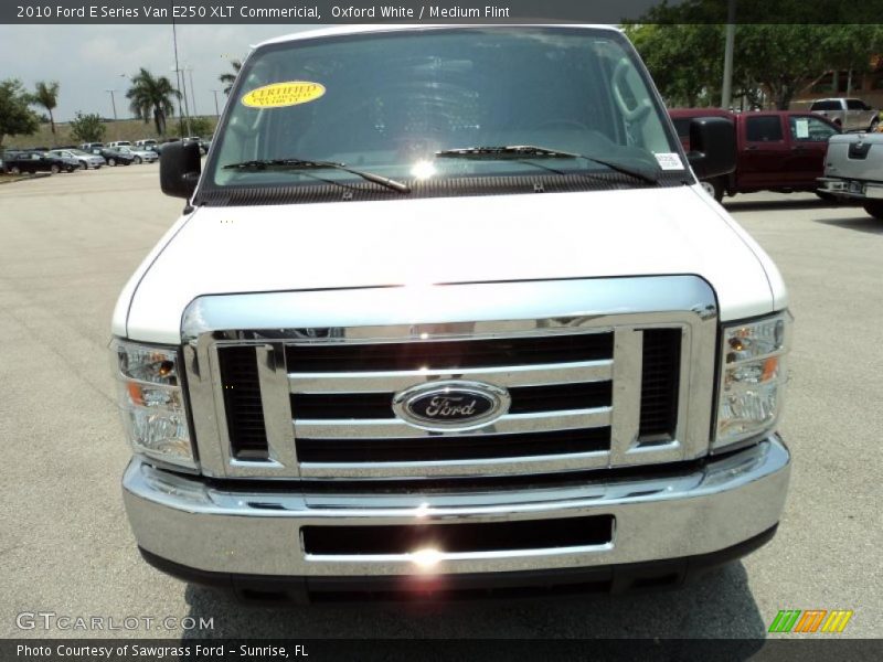 Oxford White / Medium Flint 2010 Ford E Series Van E250 XLT Commericial
