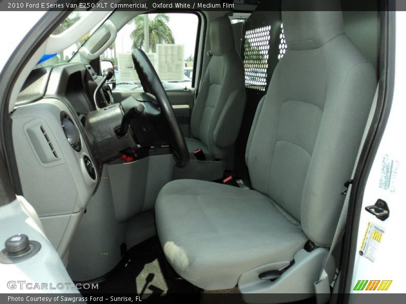 Oxford White / Medium Flint 2010 Ford E Series Van E250 XLT Commericial