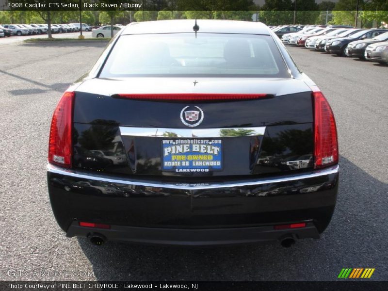 Black Raven / Ebony 2008 Cadillac CTS Sedan