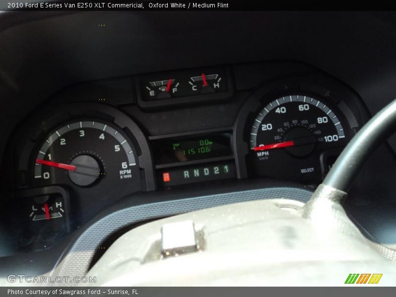 Oxford White / Medium Flint 2010 Ford E Series Van E250 XLT Commericial