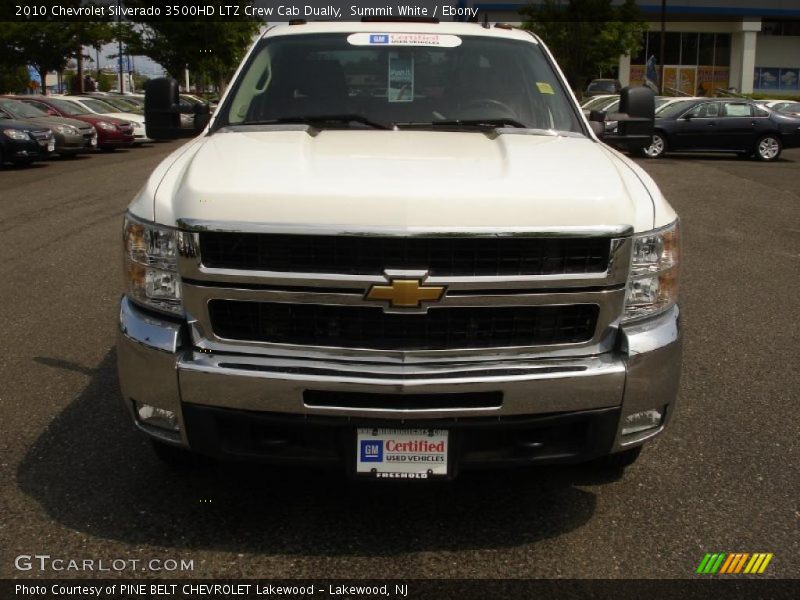Summit White / Ebony 2010 Chevrolet Silverado 3500HD LTZ Crew Cab Dually