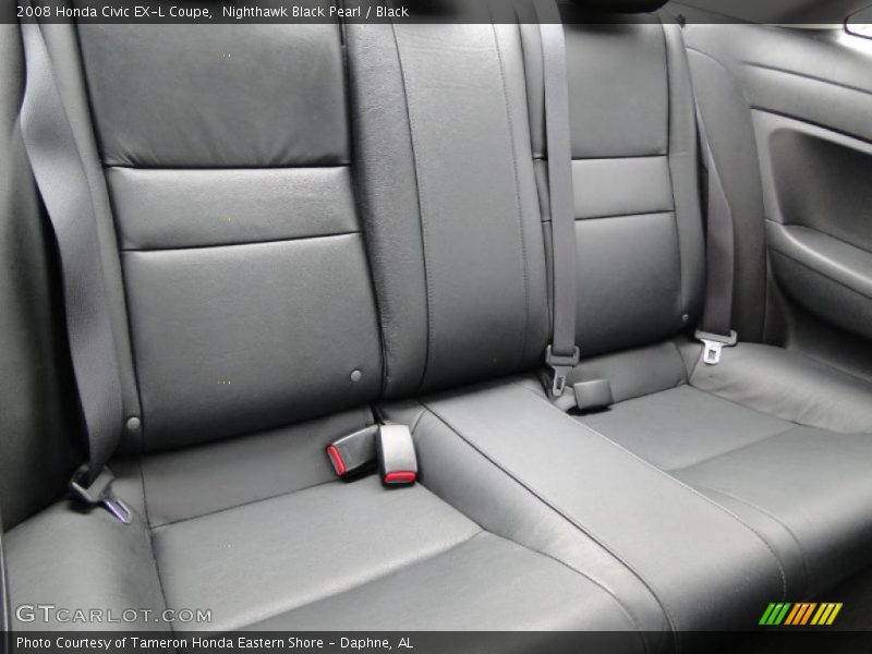 Nighthawk Black Pearl / Black 2008 Honda Civic EX-L Coupe