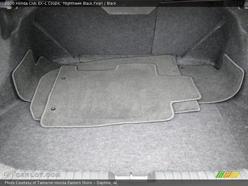 Nighthawk Black Pearl / Black 2008 Honda Civic EX-L Coupe
