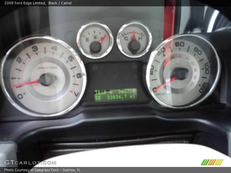 Black / Camel 2008 Ford Edge Limited