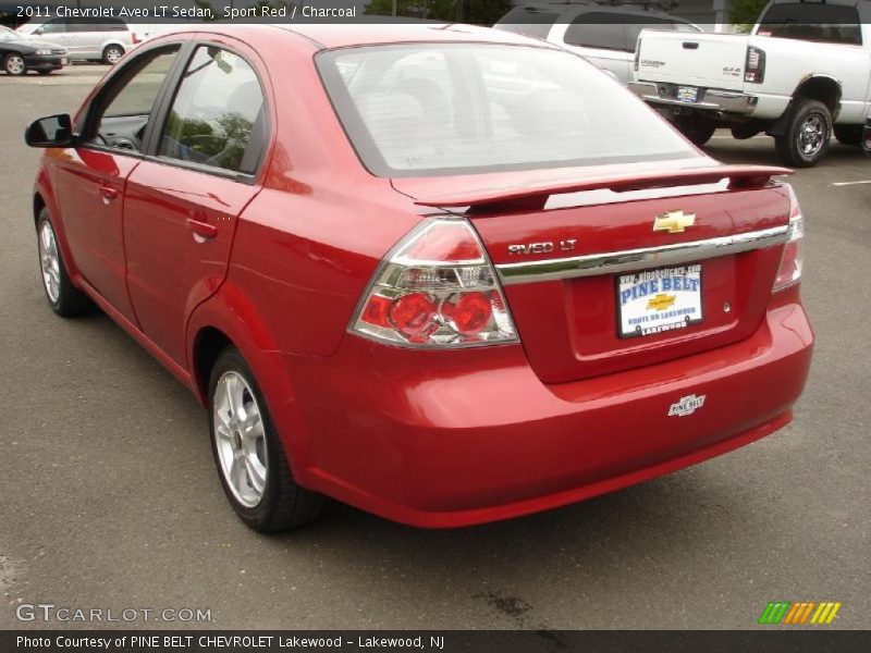 Sport Red / Charcoal 2011 Chevrolet Aveo LT Sedan