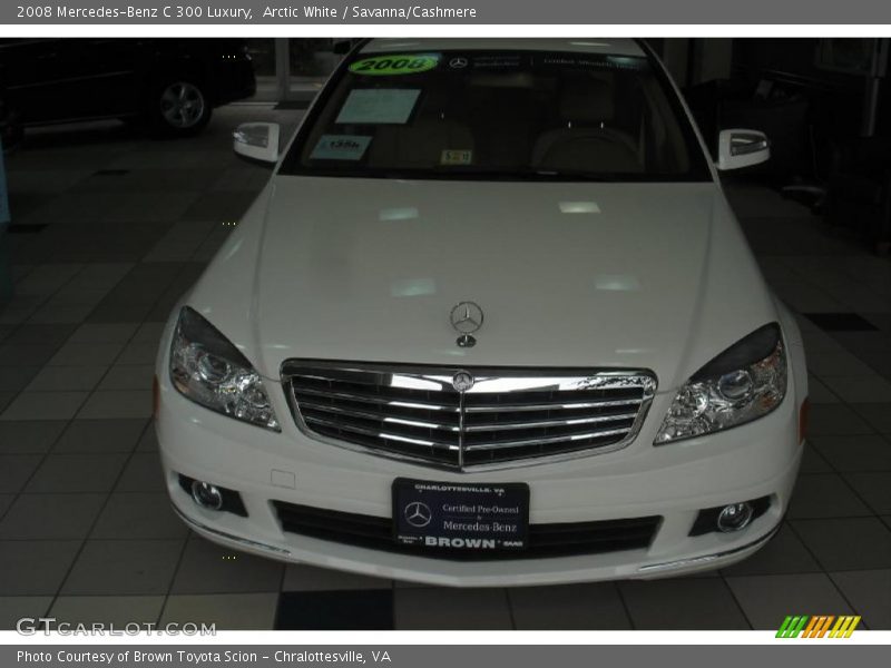 Arctic White / Savanna/Cashmere 2008 Mercedes-Benz C 300 Luxury