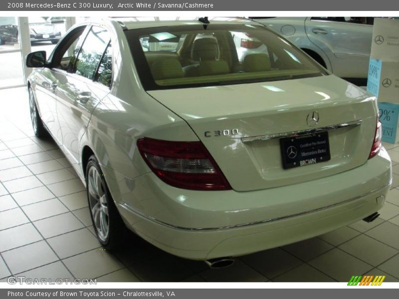 Arctic White / Savanna/Cashmere 2008 Mercedes-Benz C 300 Luxury