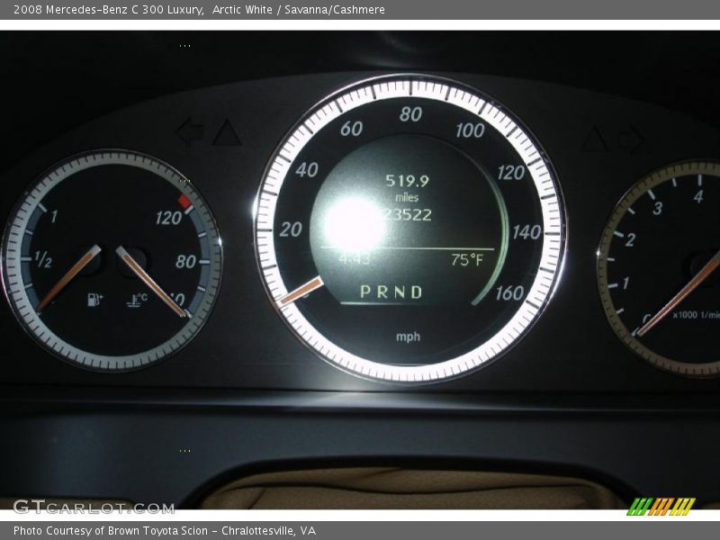 Arctic White / Savanna/Cashmere 2008 Mercedes-Benz C 300 Luxury