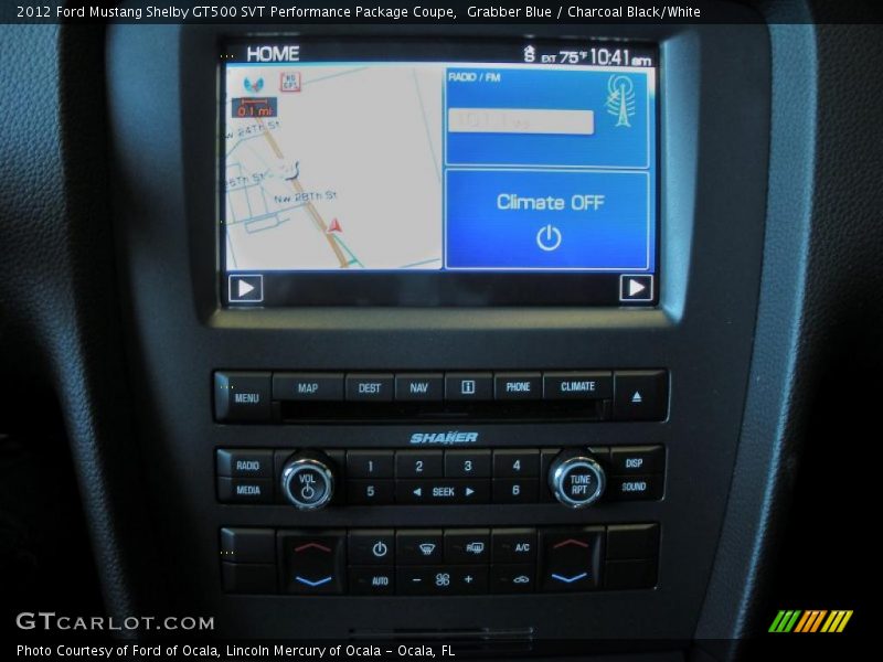 Navigation of 2012 Mustang Shelby GT500 SVT Performance Package Coupe
