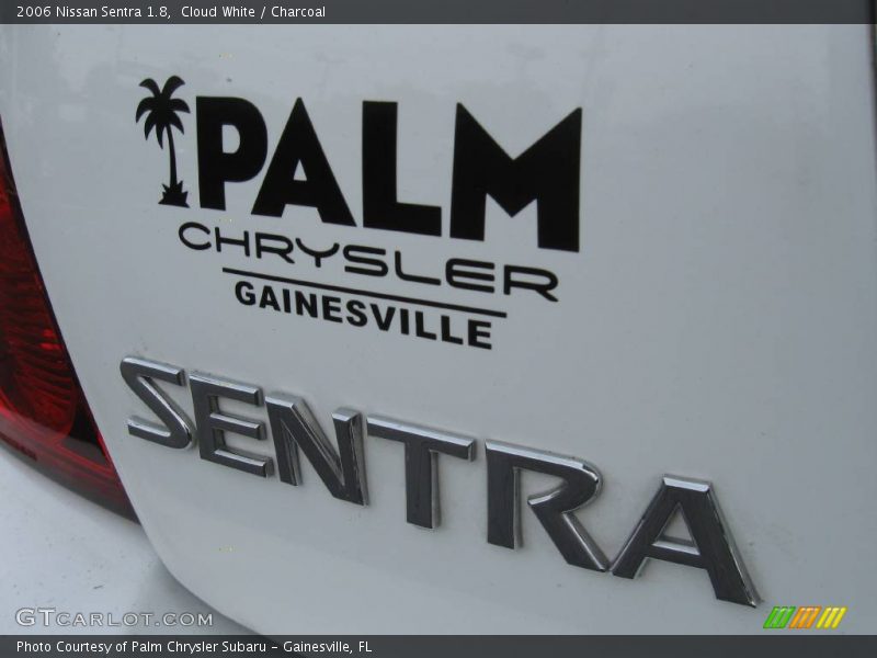 Cloud White / Charcoal 2006 Nissan Sentra 1.8