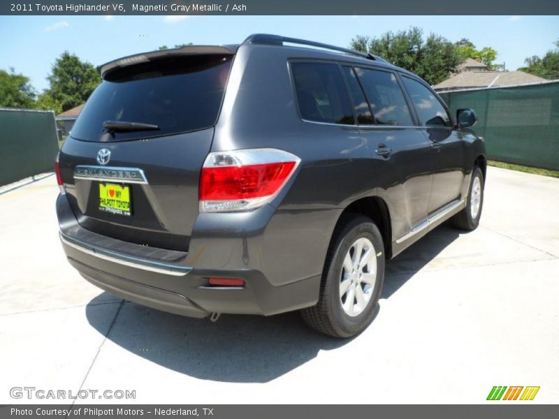 Magnetic Gray Metallic / Ash 2011 Toyota Highlander V6
