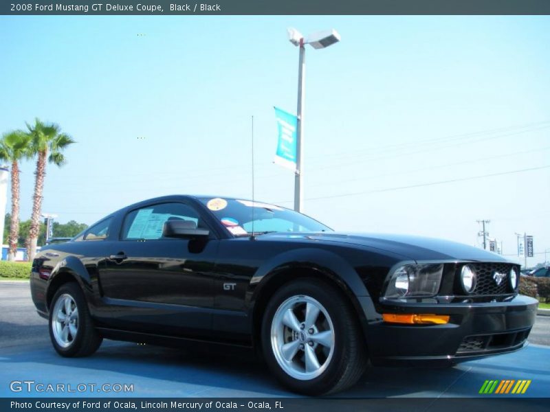 Black / Black 2008 Ford Mustang GT Deluxe Coupe