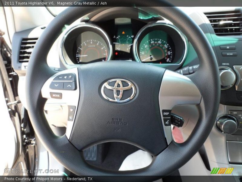 Magnetic Gray Metallic / Ash 2011 Toyota Highlander V6