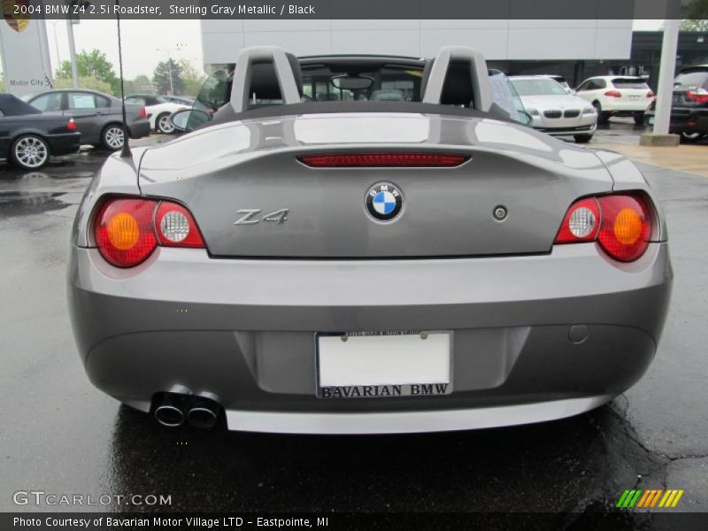 Sterling Gray Metallic / Black 2004 BMW Z4 2.5i Roadster