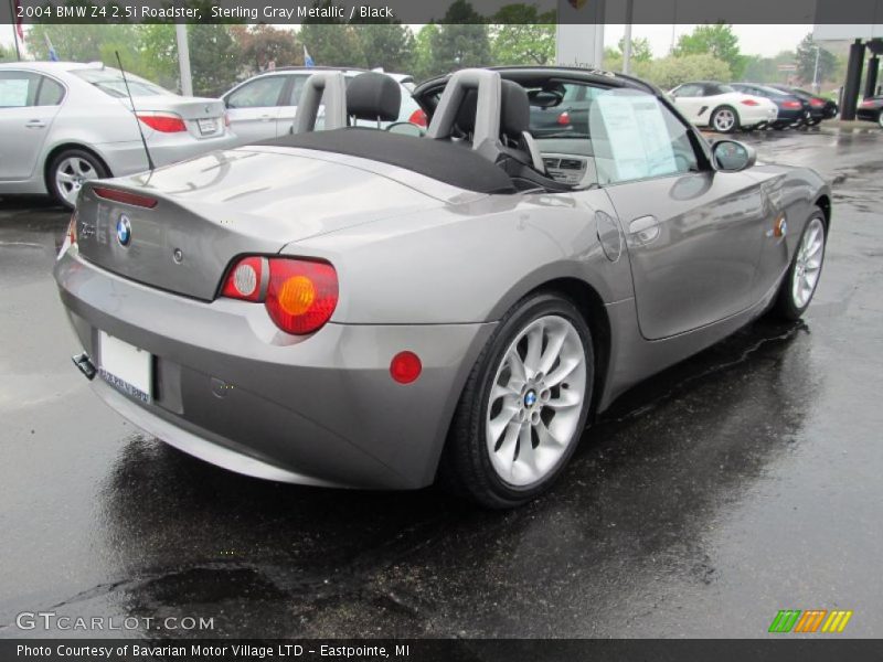 Sterling Gray Metallic / Black 2004 BMW Z4 2.5i Roadster