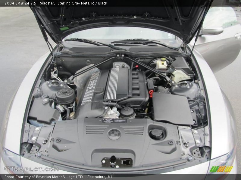 Sterling Gray Metallic / Black 2004 BMW Z4 2.5i Roadster