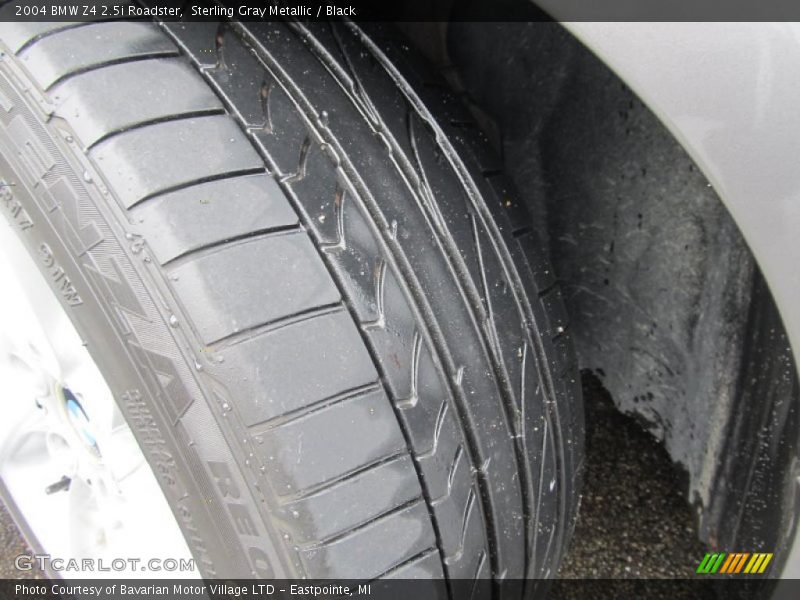 Sterling Gray Metallic / Black 2004 BMW Z4 2.5i Roadster